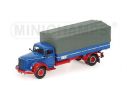 MINICHAMPS 439034420 MERCEDES BENZ L 315 PRITSCHE 1954 BLUE & RED Modellino