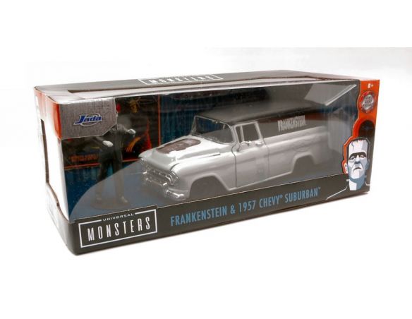 JADA TOYS JADA55032 CHEVY SUBURBAN FRANKENSTEIN 1957 1:24 Modellino