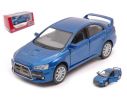 KINSMART KT5329WB MITSUBISHI LANCER EVO X 2008 BLUE cm 12 Modellino