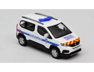 NOREV NV479067 PEUGEOT RIFTER 2019 POLICE MUNICIPALE WITH RED & YELLOW STRIPING 1:43 Modellino