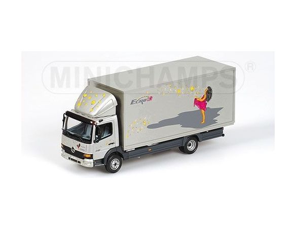MINICHAMPS 439037041 MERCEDES BENZ ATEGO 815 KOFFER EURO 3 1997 Modellino