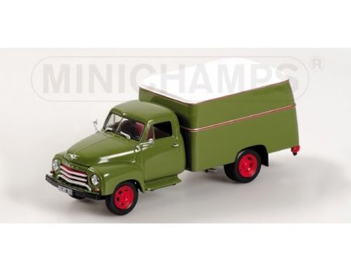 MINICHAMPS 439051040 OPEL BLITZ 1,75T 1952 KOFFER GREEN Modellino