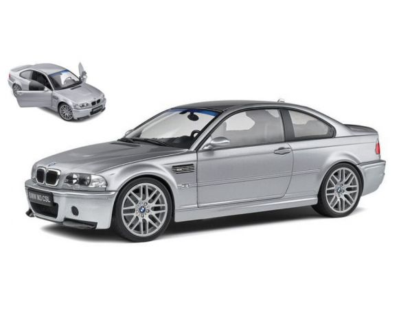 SOLIDO SL1806503 BMW E46 CSL COUPE 2003 MET.GREY 1:18 Modellino