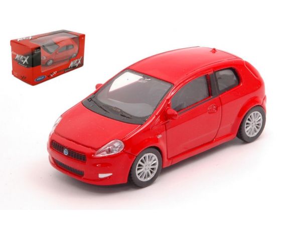 WELLY WE38507F FIAT GRANDE PUNTO RED 1:43 Modellino