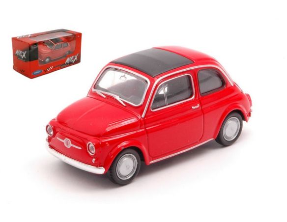 WELLY WE38507M NUOVA FIAT 500 F 1965 RED 1:43 Modellino