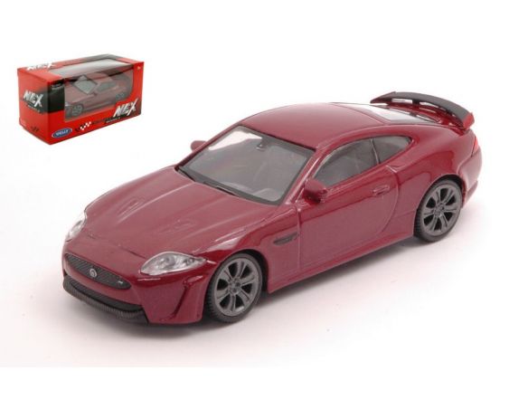 WELLY WE38509D JAGUAR XKR-S PRUNE-RED 1:43 Modellino