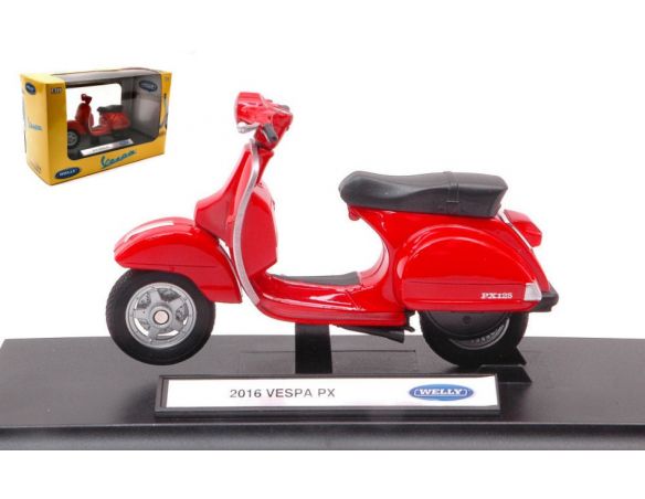 WELLY WE39178F VESPA PX 125 RED 1:18 Modellino