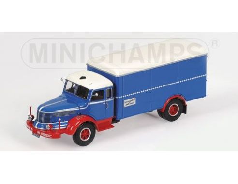 MINICHAMPS 439069040 KRUPP TITAN KOFFER 1951 BLUE & RED Modellino