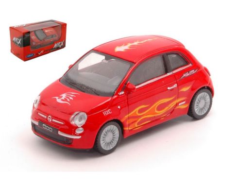 WELLY WE39782A 500 2007 RED W/DECO 1:43 Modellino