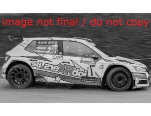 IXO MODEL RAM807LQ SKODA FABIA RALLY 2 EVO N.39 RALLY YPRES 2021CRACCO/VERMEULEN 1:43 Modellino