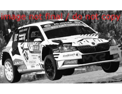 IXO MODEL RAM808LQ SKODA FABIA RALLY 2 EVO N.30 RALLY YPRES 2021BEDORET/GILBERT 1:43 Modellino