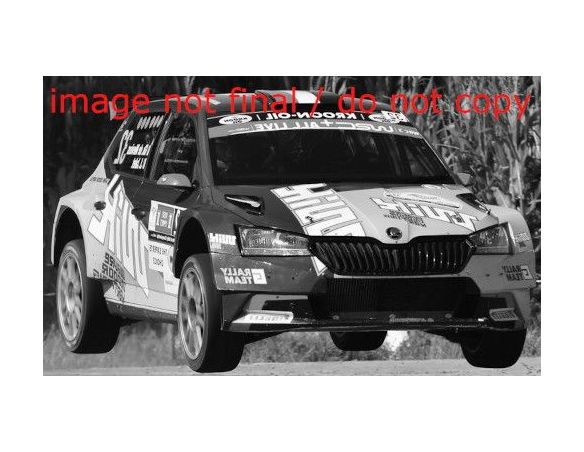 IXO MODEL RAM809LQ SKODA FABIA RALLY 2 EVO N.32 RALLY YPRES 2021DE MEVIUS/JALET 1:43 Modellino
