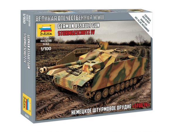 ZVEZDA Z6284 GERMAN STUG IV KIT 1:100 Modellino