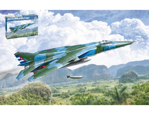 ITALERI IT2817 MIG-23BN MIG-27D FLOGGER KIT 1:48 Modellino