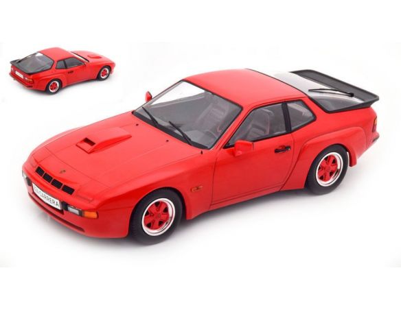 MODELCARGROUP MCG18302 PORSCHE 924 CARRERA GT RED WITH RED WHEEL RIMS 1:18 Modellino