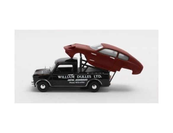MATRIX SCALE MODELS MXMM430022 MINI PICK-UP GREEN/BLACK & MINI MARCOS RED 1:43 Modellino