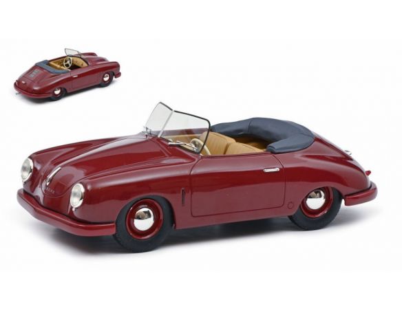 SCHUCO SH0258 PORSCHE 356 GMUND AMARANT RED 1:18 Modellino