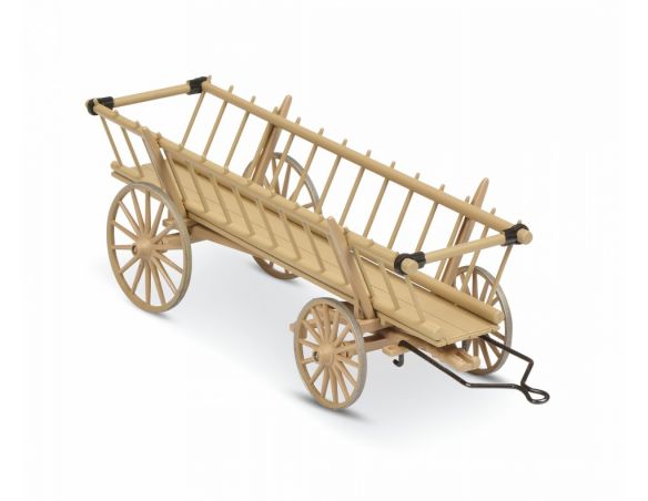 SCHUCO SH7841 ANTICO RIMORCHIO DA FIENO HAY TRAILER 1:32 Modellino