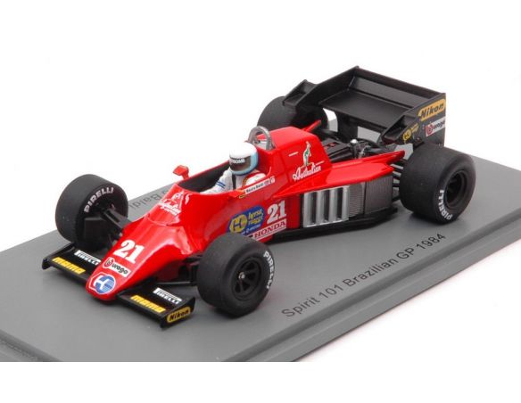SPARK MODEL S3926 SPIRIT 101 MAURO BALDI 1984 N.21 BRAZILIAN GP 1:43 Modellino