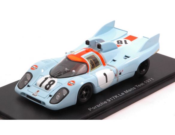 SPARK MODEL S9985 PORSCHE 917 K N.18 LM TEST 1971 JACKIE OLIVER 1:43 Modellino