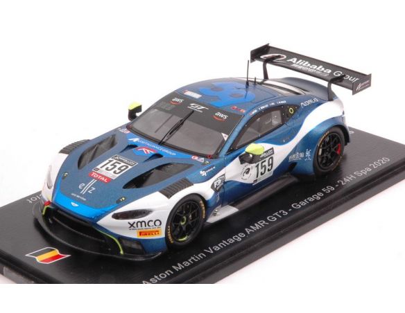 SPARK MODEL SB403 ASTON MARTIN VANTAGE GT3 N.159 24 H SPA 2020 WATSON DE ANGELIS-PULL-H. Modellino