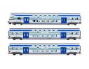 LIMA HL5050 FS TRENITALIA 1 LOCOMOTIVA + 2 CARROZZE INTERMEDIE 1:87 Modellino