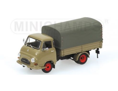 MINICHAMPS 439154020 HANOMAG KURIER PRITSCHE 1958 GREY Modellino
