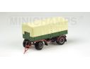 MINICHAMPS 439159094 TRUCK TRAILER CANVAS 1946 GREEN & RED Modellino
