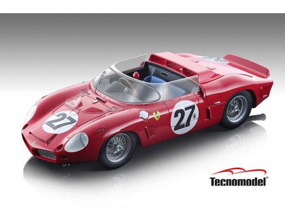 TECNOMODEL TMD18129B FERRARI DINO 268 SP N.27 LE MANS 1962 BAGHETTI/SCARFIOTTI 1:18 Modellino