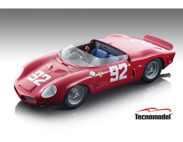 TECNOMODEL TMD18129D FERRARI DINO 246 SP N.92 NURBURGRING 1962 HILL/GENDEBIEN 1:18 Modellino