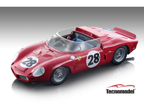 TECNOMODEL TMD18129E FERRARI DINO 268 SP N.28 LE MANS 1962 RODRIGUEZ/RODRIGUEZ 1:18 Modellino