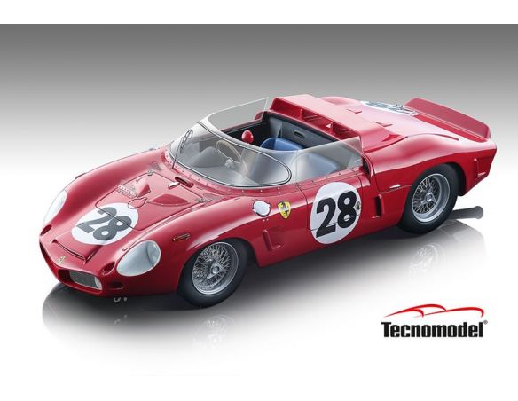 TECNOMODEL TMD18129E FERRARI DINO 268 SP N.28 LE MANS 1962 RODRIGUEZ/RODRIGUEZ 1:18 Modellino