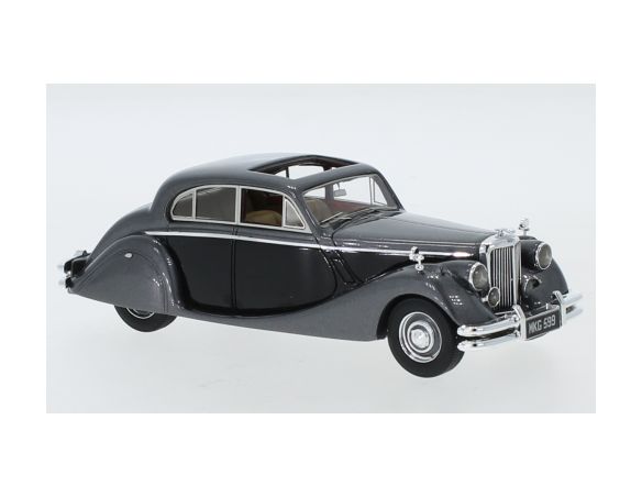 NEO SCALE MODELS NEO49599 JAGUAR MK V 1950 MET.GREY-BLACK 1:43 Modellino