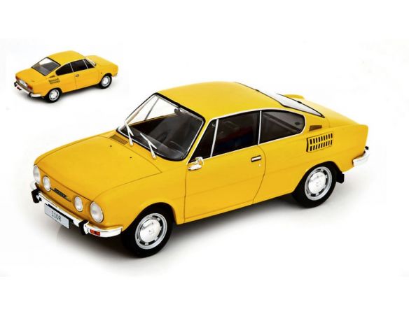 WHITEBOX WB124098 SKODA 110R YELLOW 1:24 Modellino