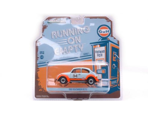 GREENLIGHT GREEN87010D VW BEETLE N.54 GULF OIL RUNNING ON EMPTY SERIES 1 1:43 Modellino