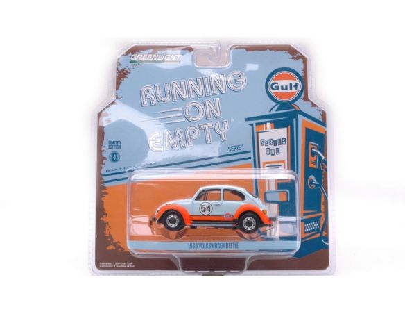 GREENLIGHT GREEN87010D VW BEETLE N.54 GULF OIL RUNNING ON EMPTY SERIES 1 1:43 Modellino