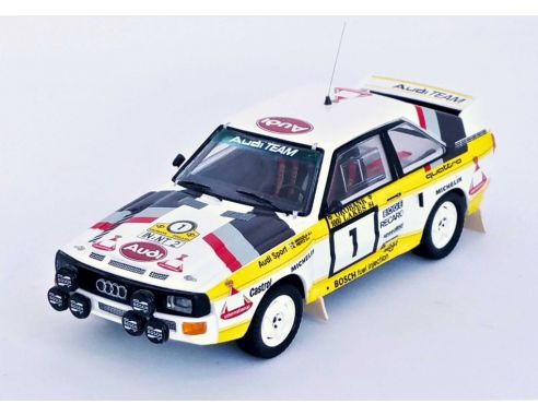 TROFEU TFRRFI16 AUDI SPORT QUATTRO N.1 RALLY 1000 LAKES 1984 MIKKOLA/HERTZ 1:43 Modellino
