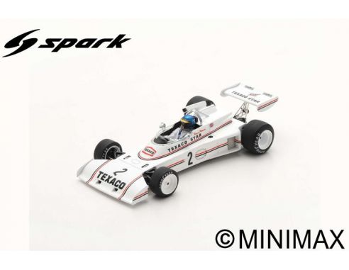 SPARK MODEL S7303 LOTUS 74 RONNIE PETERSON 1973 N.21 G.B.GP F2 1:43 Modellino