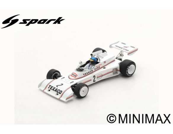 SPARK MODEL S7303 LOTUS 74 RONNIE PETERSON 1973 N.21 G.B.GP F2 1:43 Modellino