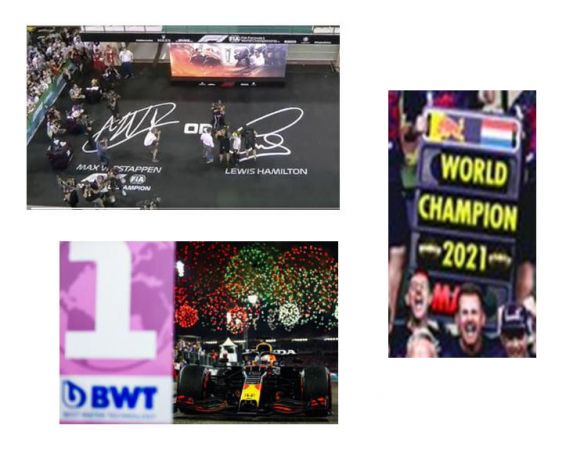 SPARK MODEL S7861 RED BULL MAX VERSTAPPEN 2021 N.33 WINNER ABU DHABI GP WORLD CHAMPION W/P Modellino