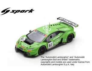 SPARK MODEL SB309 LAMBORGHINI HURACAN GT3 N.82 24 H SPA 2018 INEICHEN-KEEN-PERERA 1:43 Modellino