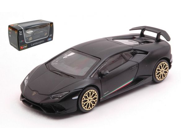 BBURAGO BU30397Z LAMBORGHINI HURACAN PERFORMANTE MATT BLACK 1:43 Modellino