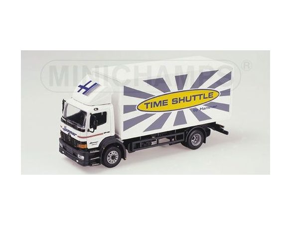 MINICHAMPS 439380041 MERCEDES ATEGO BOX TRUCK HAMMER TIMESHUTTLE Modellino