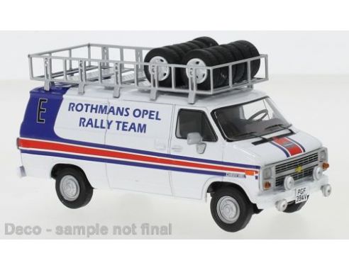IXO MODEL RAC374X CHEVROLET G-SERIES VAN ROTHMANS OPEL RALLY TEAM 1983 RACK AND WHEELS1:43 Modellino