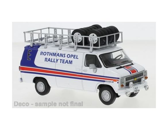 IXO MODEL RAC374X CHEVROLET G-SERIES VAN ROTHMANS OPEL RALLY TEAM 1983 RACK AND WHEELS1:43 Modellino