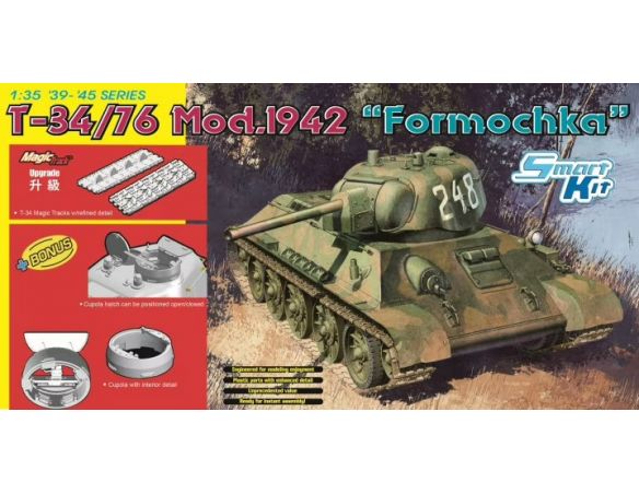 DRAGON D6401 T-34/76 MOD.1942 FOMOCHKA KIT 1:35 Modellino