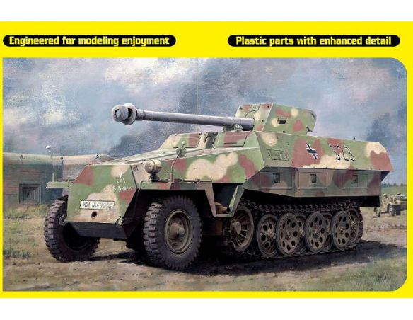 DRAGON D6963 SD.KFZ.251/22 AUSF.D W/7,5 cm PAK 40 KIT 1:35 Modellino
