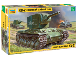 ZVEZDA Z3608 SOVIET HEAVY TANK KV-2 KIT 1:35 Modellino