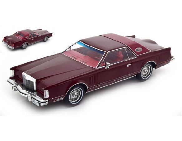 MODELCARGROUP MCG18214 LINCOLN CONTINENTAL MARK V METALLIC DARK RED 1:18 Modellino