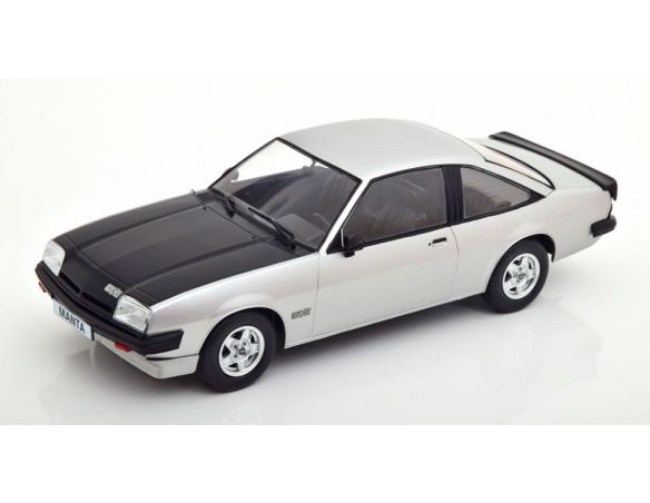 MODELCARGROUP MCG18258 OPEL MANTA B GT/E SILVER/BLACK 1:18 Modellino